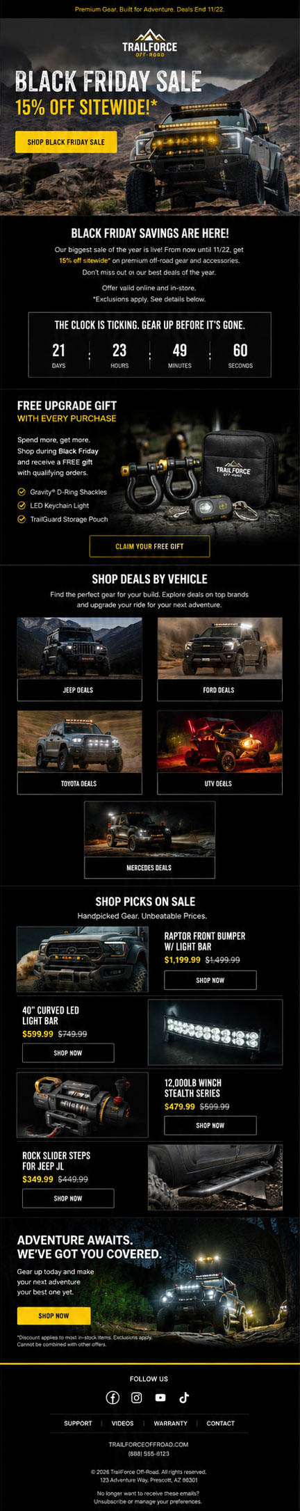 Trailforce Off-Road — Black Friday sale