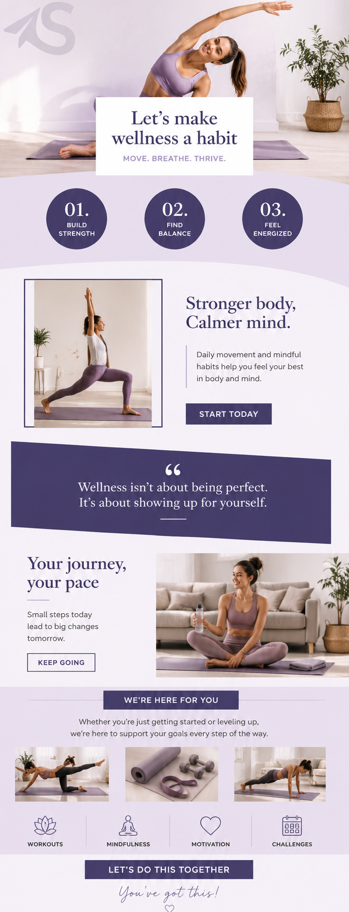 Wellness Brand — Habit nurture