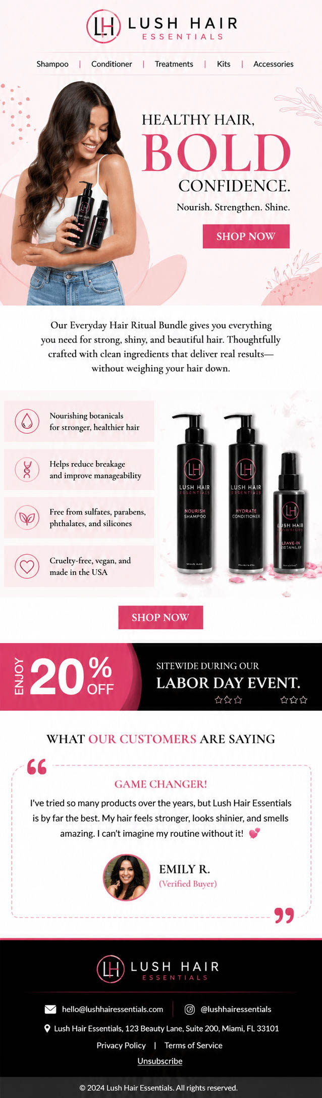 Lush Hair Essentials — Labor Day sale