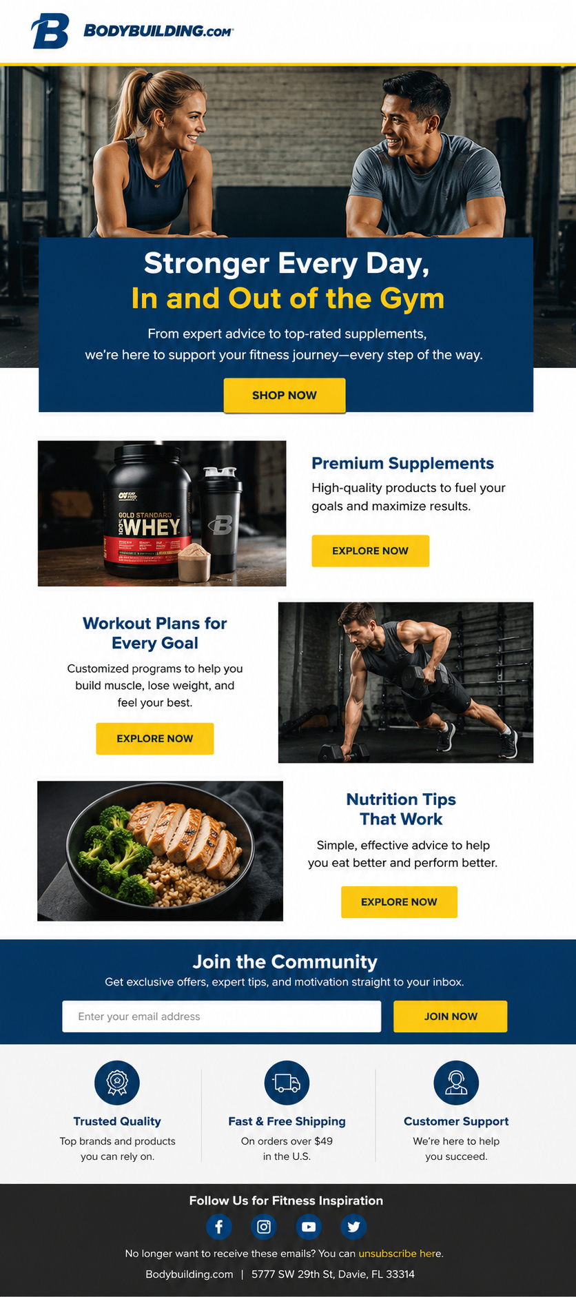 Fit Forge — Supplement promo