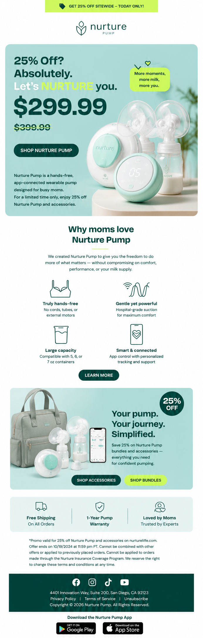 Nurture Pump — Product promo
