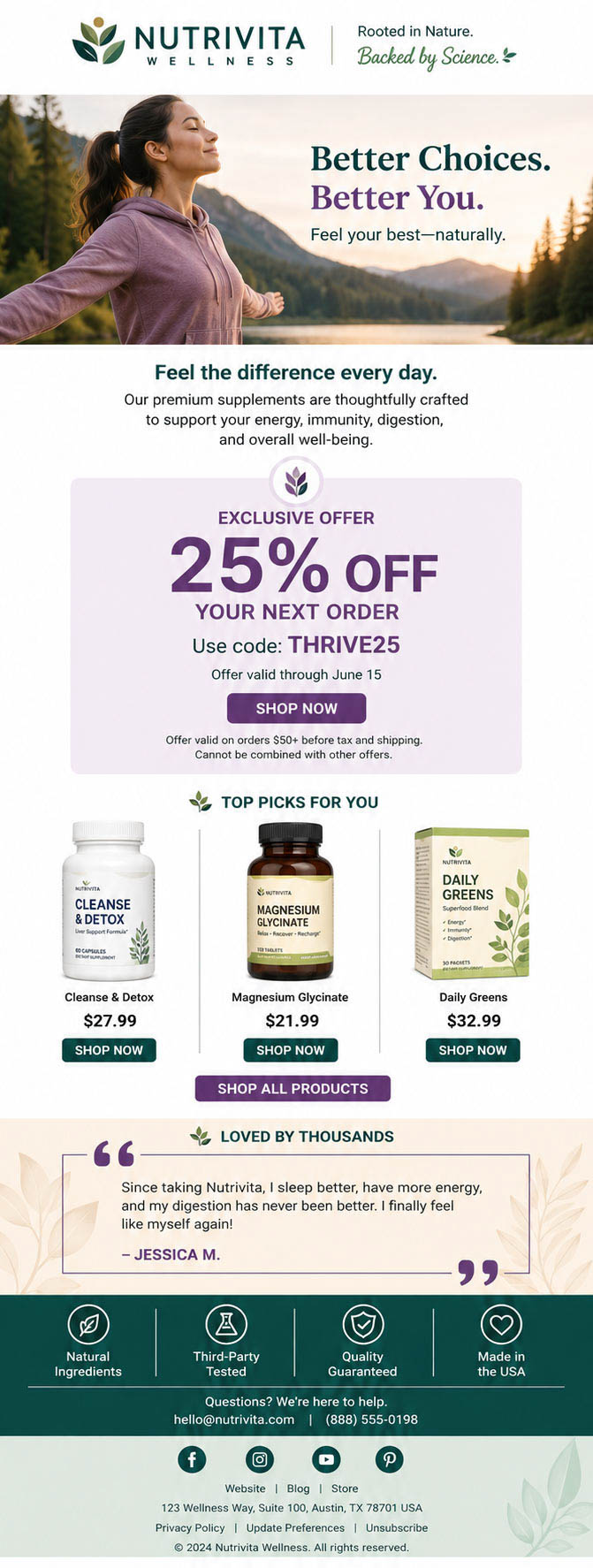 Nutrivita Wellness — Supplement promo